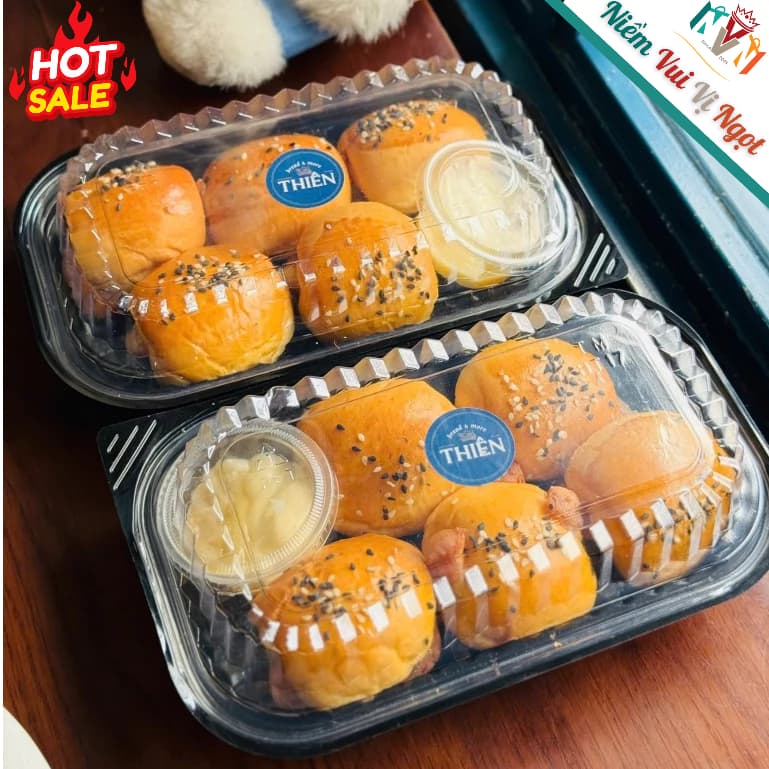 50 Hộp Nhựa, Hộp Đựng Sushi, Cơm, Bánh Đúc, Xôi, Bánh Su, Bánh Tráng trộn & Trái Cây ~ HT17 | CH501